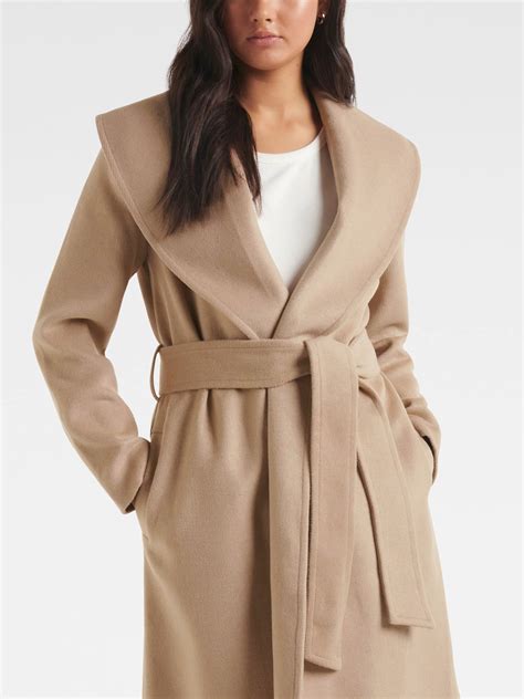 Womens Forever New Amy Shawl Collar Coat Fenwick