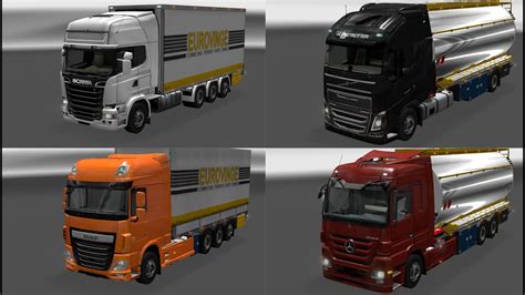 Euro Truck Simulator 2 MEGA Tandem Pack DAF Scania Volvo MAN