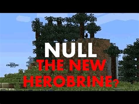 Why are there so many new myths in minecraft... Apparently the new herobrine : Null Minecraft Blog