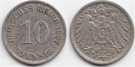 Kaiserreich Pfennig A Gro Er Adler Kupfer Nickel Gutes Sehr