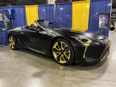 Black Panther Wakanda Forever Lexus Lc Convertible Concept Car