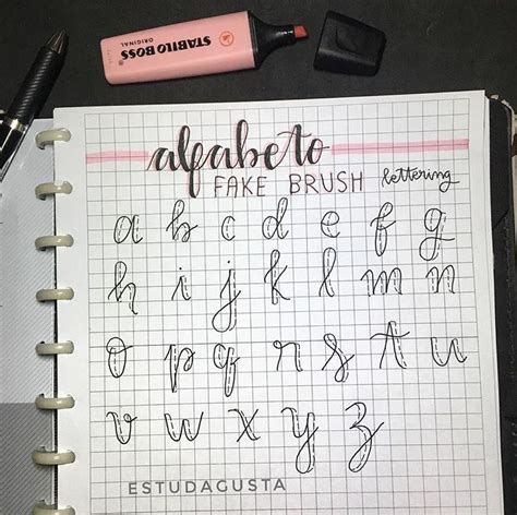 Pin de redacteddlllxcj em studyblr Inscrição Revista Lettering tutorial