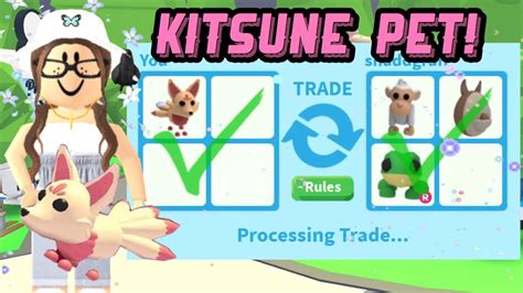 New Kitsune Pet In Adopt Me Trading And Announcement Youtube