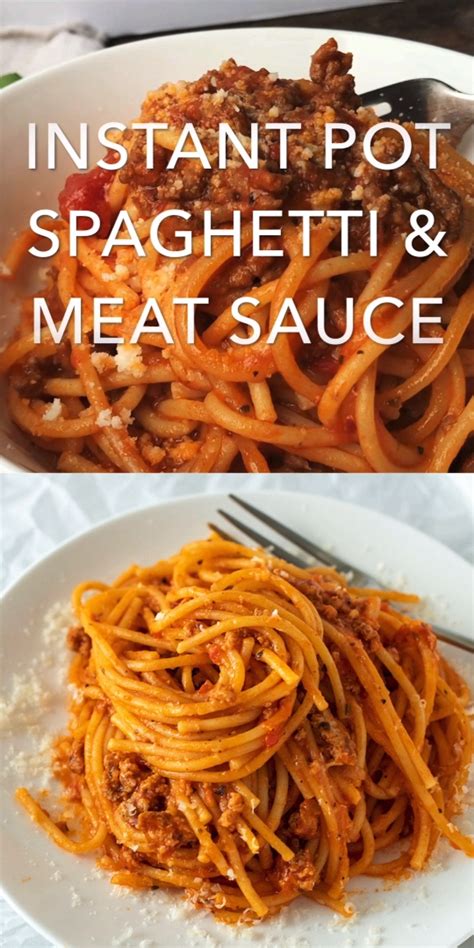 Instant Pot Spaghetti And Meat Sauce Artofit