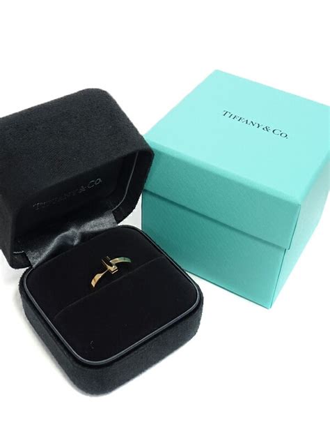 【tiffany＆co】ティファニー『k18pg T ワン ナロー リング』8号 1週間保証【中古】1723235310018