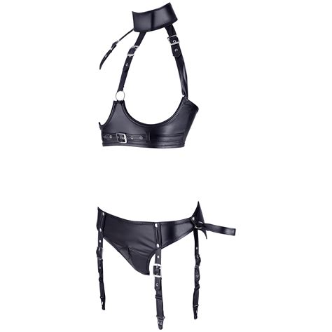 Cottelli Bondage Ensemble Soutien Gorge Avec Porte Jarretelles Sinful