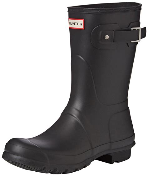 Hunter Orignal Short Hunter Black Womens Wellington Boots Ebay