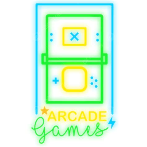 Juegos De Arcade De Neón Png Neón Juego Efecto De Neón Png Y Psd Para Descargar Gratis Pngtree