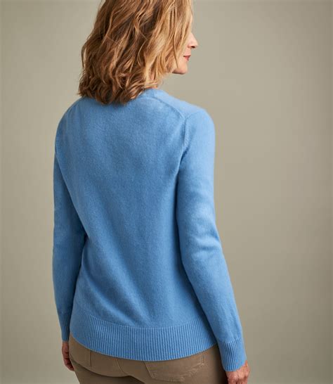 Serenity Womens Luxurious Pure Cashmere Crew Neck Jumper Woolovers Uk