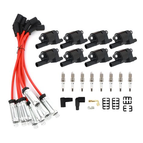 Uf414 8x Ignition Coils 8x Spark Plugs 8x Wires For Gmc Chevy Silverado Tahoe Ebay