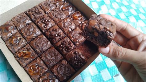 Fudgy Brownies Kinclong Tanpa Mixer Pakai Oven Tangkring Youtube