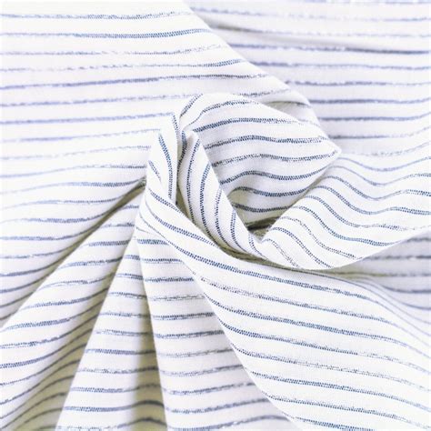 Viscose Tissu Coton Ray Lurex Bleu