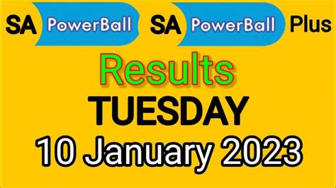 SA Powerball Powerball Draw Results 10 January 2023 Tuesday SA