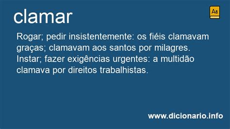 O Que Significa Clamar - Significado de Clamar