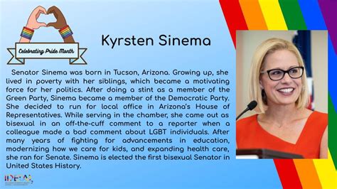 Pride Month Spotlight: Kyrsten Sinema | St. Marys College of Maryland