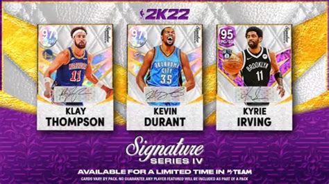 Nba 2k22 Welcomes Season 4 Hunt 4 Glory With A New Signature Series