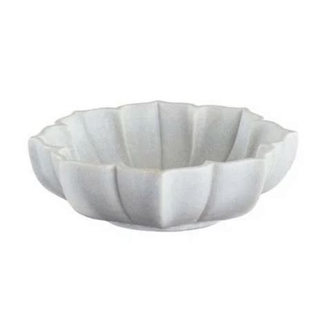 White Marble Lotus Bowl Diameter 4 Inch At Rs 558 In Kasganj ID