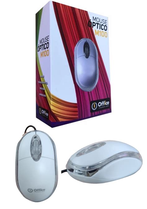 Mouse Usb Off M White Office Libreria Pitagoras