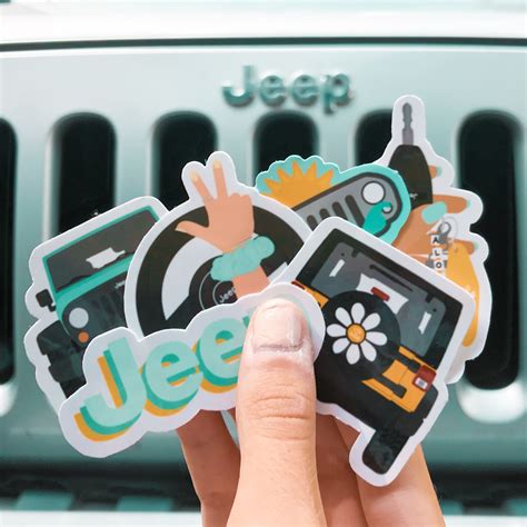 Jeep Sticker Pack Jeep Azul Cosas De Coche Jeep