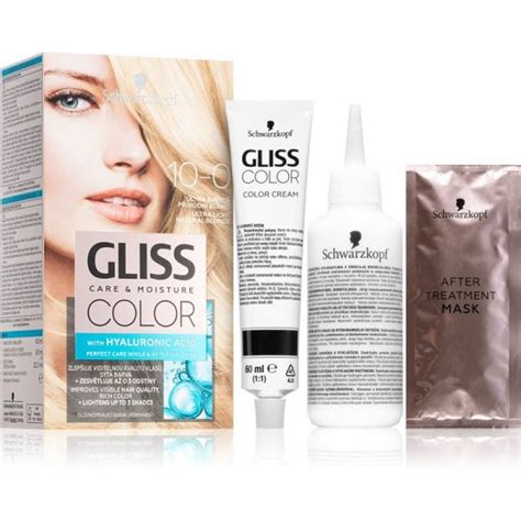 Schwarzkopf Gliss Color Coloração Tom 10 0 Ultra Light Natural Blonde