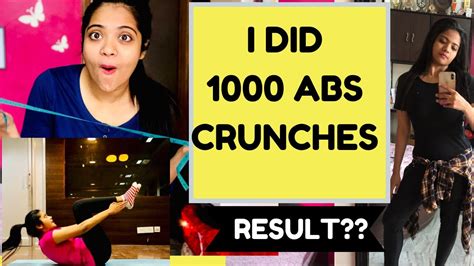 I Did 1000 Abs Crunches And This Happened 7 Day Flat Stomach Workout