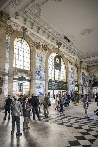 Sao Bento Central Railway Station Landmark Interior Porto Portugal