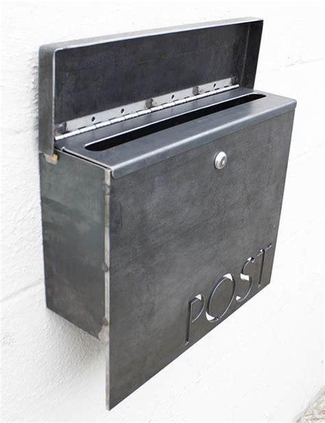 The Gibson Mailbox Custom Steel Modern Metal Letter Box Etsy Letter