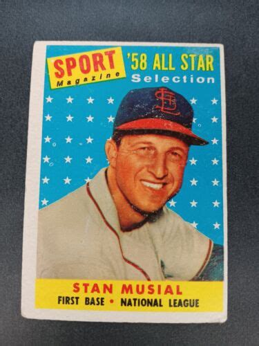 Topps Sport Magazine All Star Selection Stan Musial