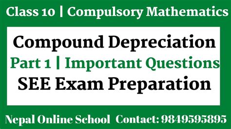 Class Math Compound Depreciation Part See Exam