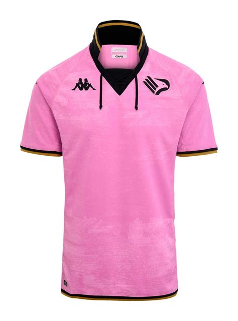 Camisa De Futebol Palermo Home Preta E Rosa