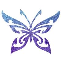 Schmetterling Schablone Glitzertattoos Selber Machen