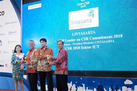 Lintasarta Receives Two Awards In Top CSR Event 2018 Lintasarta