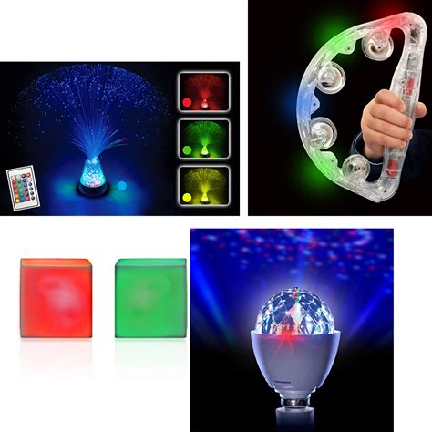 12pcs Sensory Light Up Kit For Relaxation Night Lights Adhd And Special Needs Aids Sensory