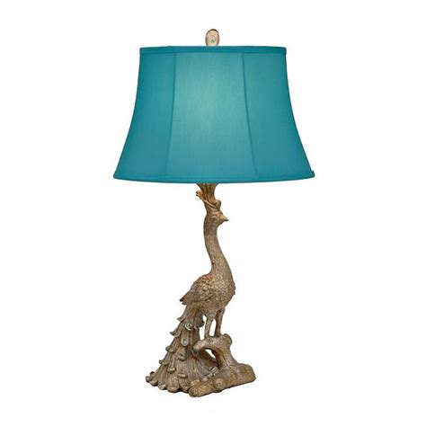 Silver Leaf Peacock Table Lamp From Kirklands In 2020 Lamp Table Lamp Peacock Lamp