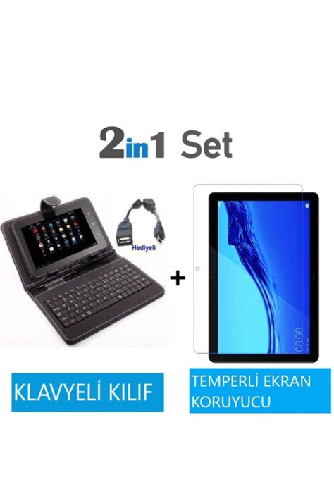 Universal Samsung Galaxy Tab A Sm T Klavyeli Tablet K L F Ve