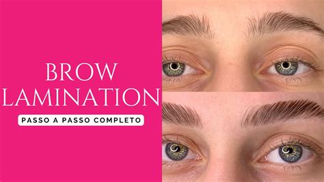 Brow Lamination PASSO A PASSO Completo YouTube