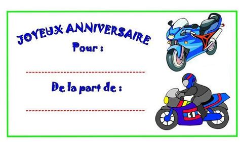 Carte D Anniversaire Moto A Imprimer Gratuite Fresh Etiquettes Moto