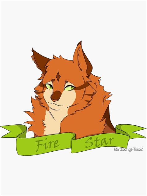 Firestar Sticker For Sale By Birdsongflies2 Redbubble