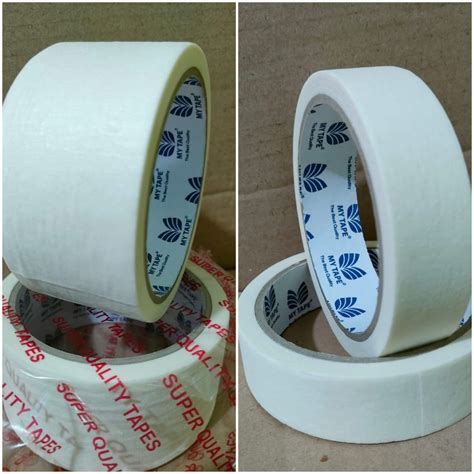 Jual Masking Tape Lakban Kertas 18 Mtr 20 Yard Varian 1 Inch 24mm And 2