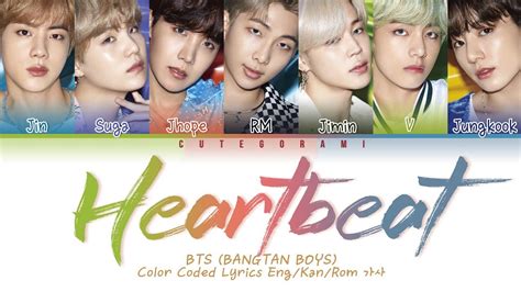 Bts 방탄소년단 Heartbeat Color Coded Lyrics Engromhan가사 Youtube