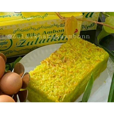 Jual Bika Ambon Zulaikha Pandan Keju Kecil Bika Shopee Indonesia