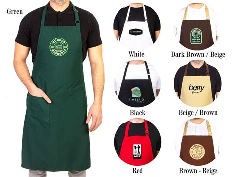 Custom Logo Apron Personalized Kitchen Aprons Logo Print Etsy