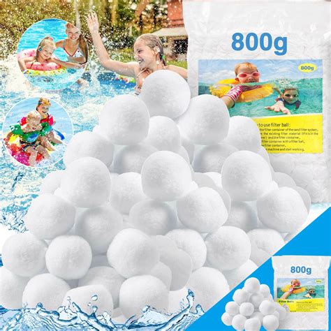 VAZILLIO Balles Filtrantes 800g Boules De Filtre De Piscine Peut