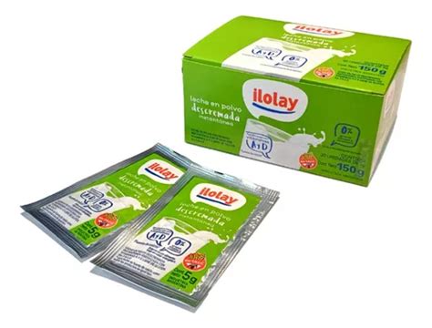 Leche Individual Descremada Ilolay Caja De Sobres