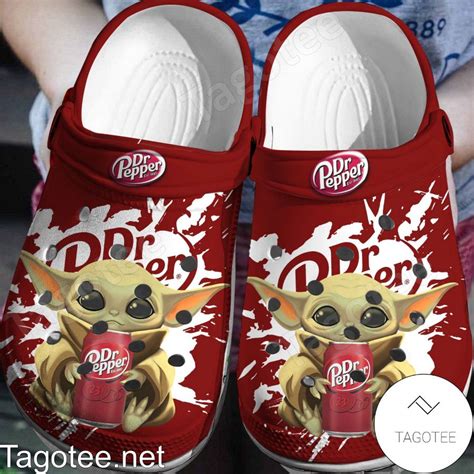 Baby Yoda And Dr Pepper Crocs Clogs Tagotee