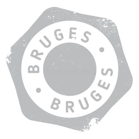 Bruges Stamp Rubber Grunge Stock Vector Illustration Of Passport