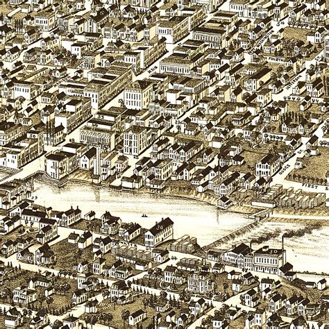 Vintage Map of Watertown, Wisconsin 1885 by Ted's Vintage Art