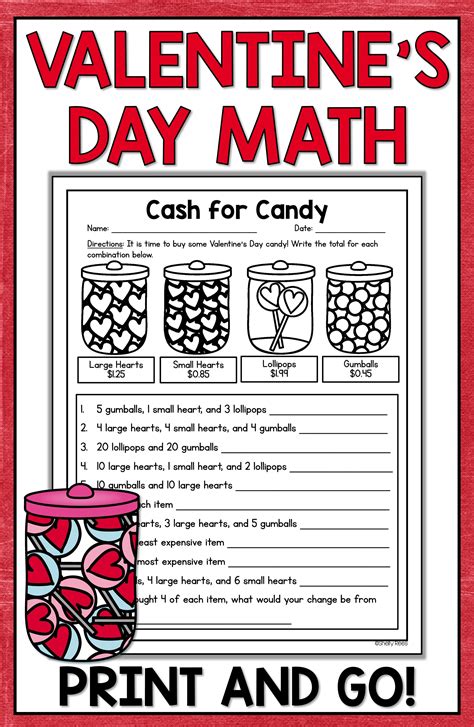 Free Valentine Math Activity