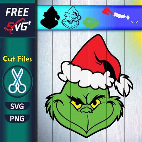 Christmas Grinch SVG Free Grinch Face Svg For Cricut Free SVG Files