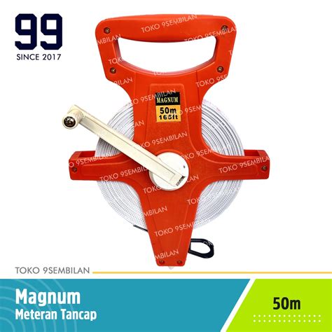 Jual Magnum Meteran Tancap Tanah 50M 50 Meter Roll Gulungan Fiber